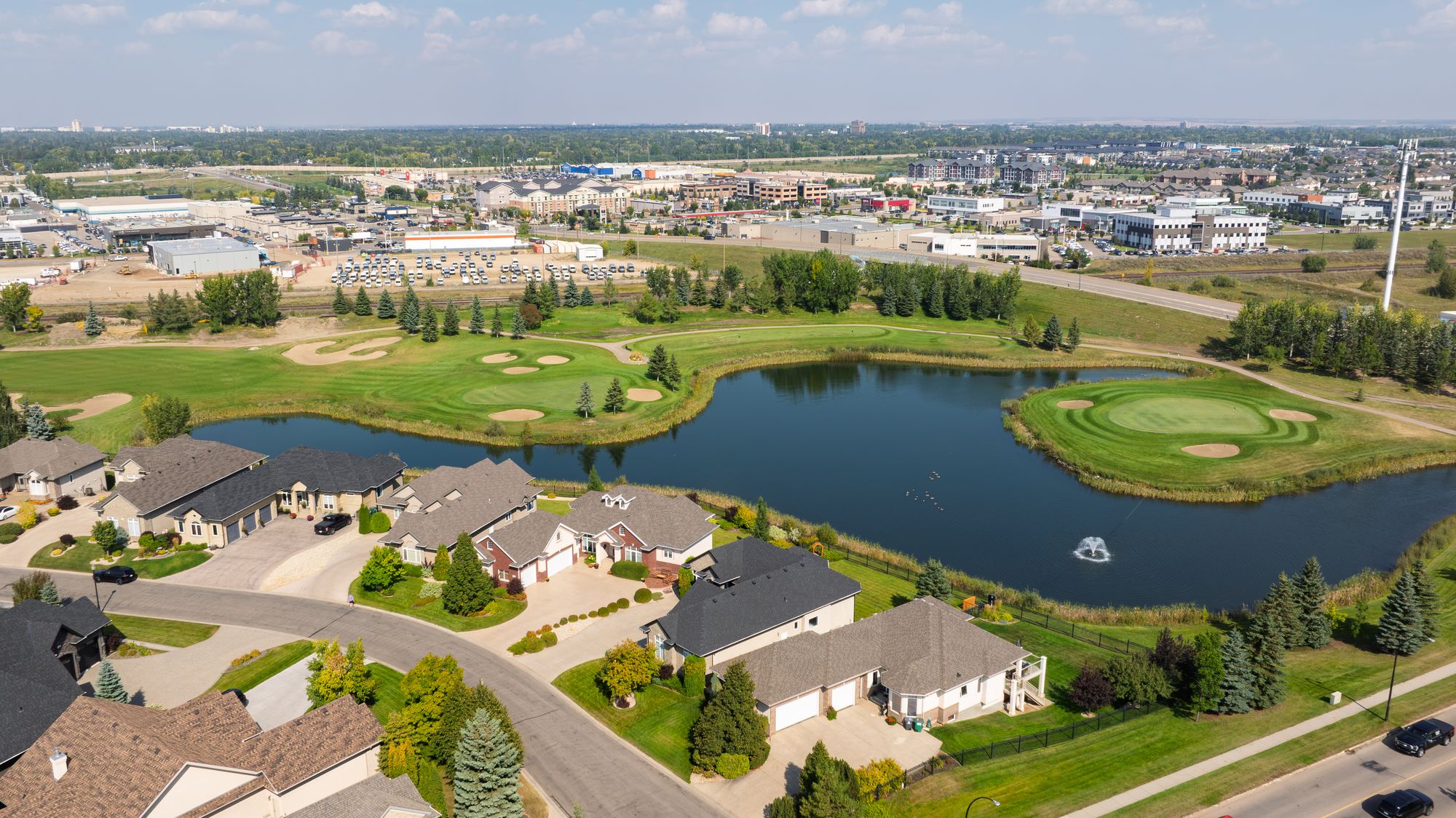 Aerial view of Wentworth at The Willows