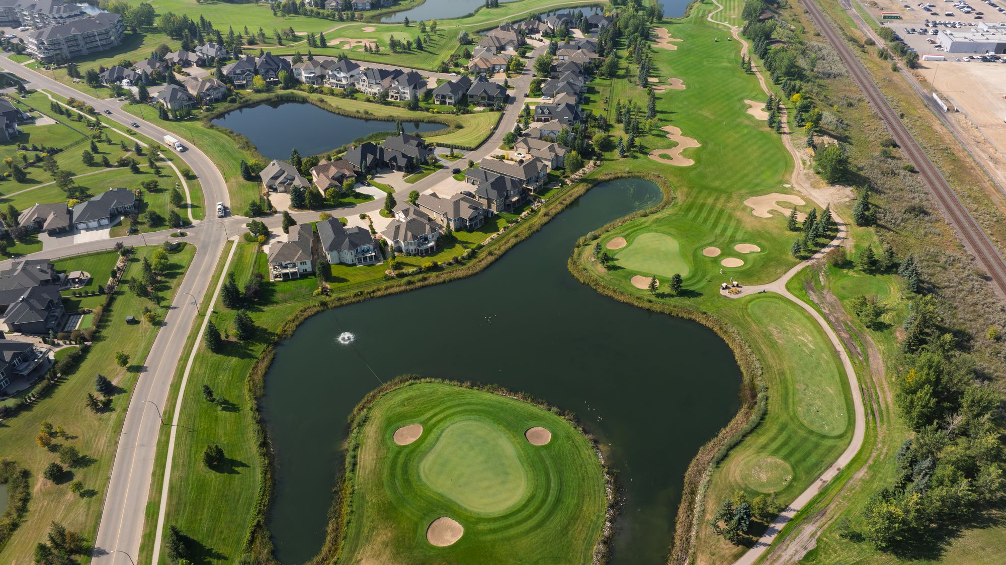 Aerial view of Wentworth at The Willows