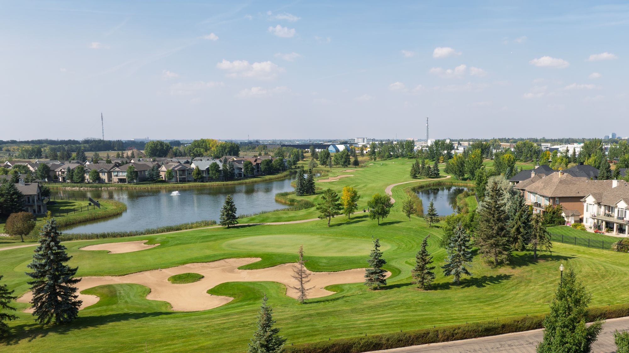 Aerial view of Wentworth at The Willows